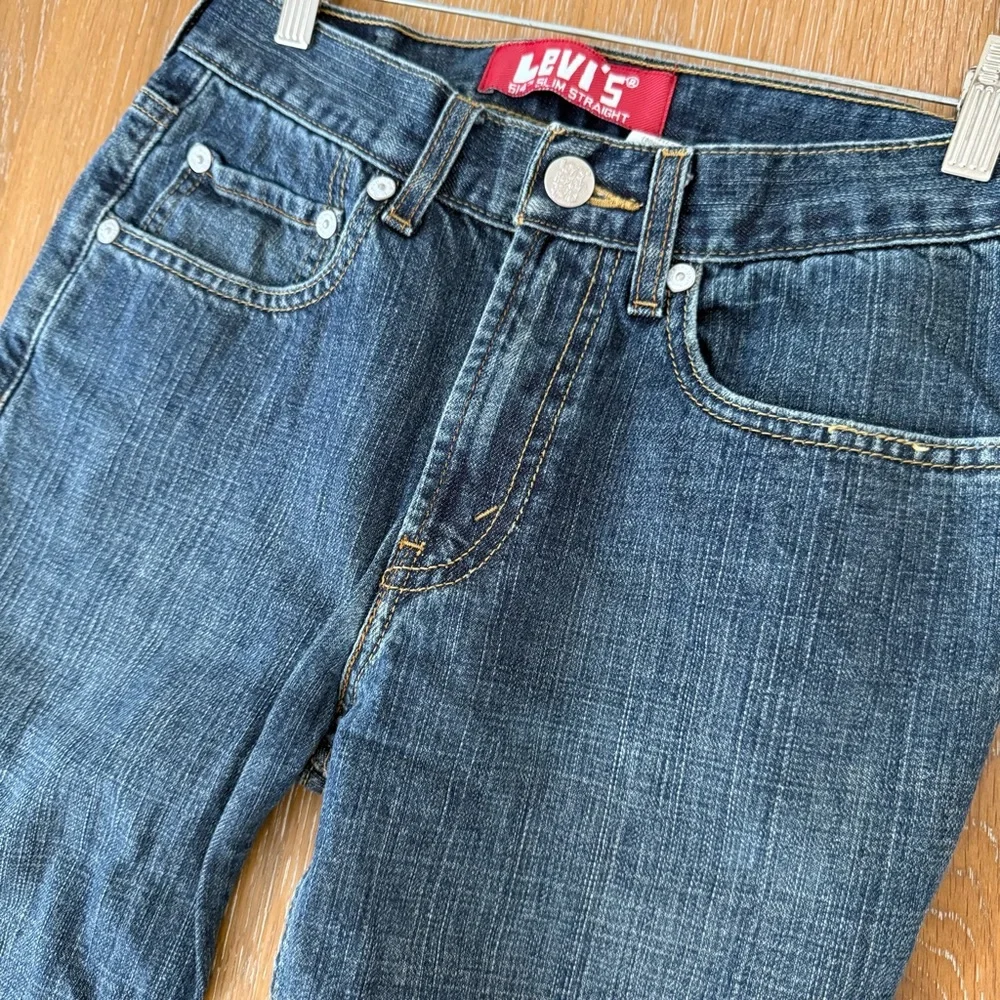 Levi's Men's Dark Blue Slim Straight Jeans 27